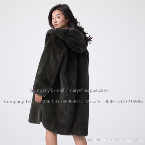 Kopenhagen Velvet Mink Coat For Lady
